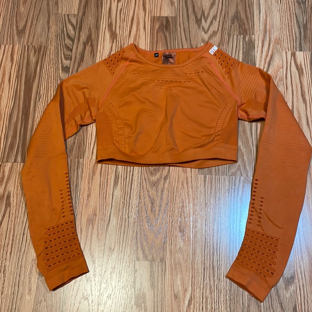 Orange Gymshark Crop Top